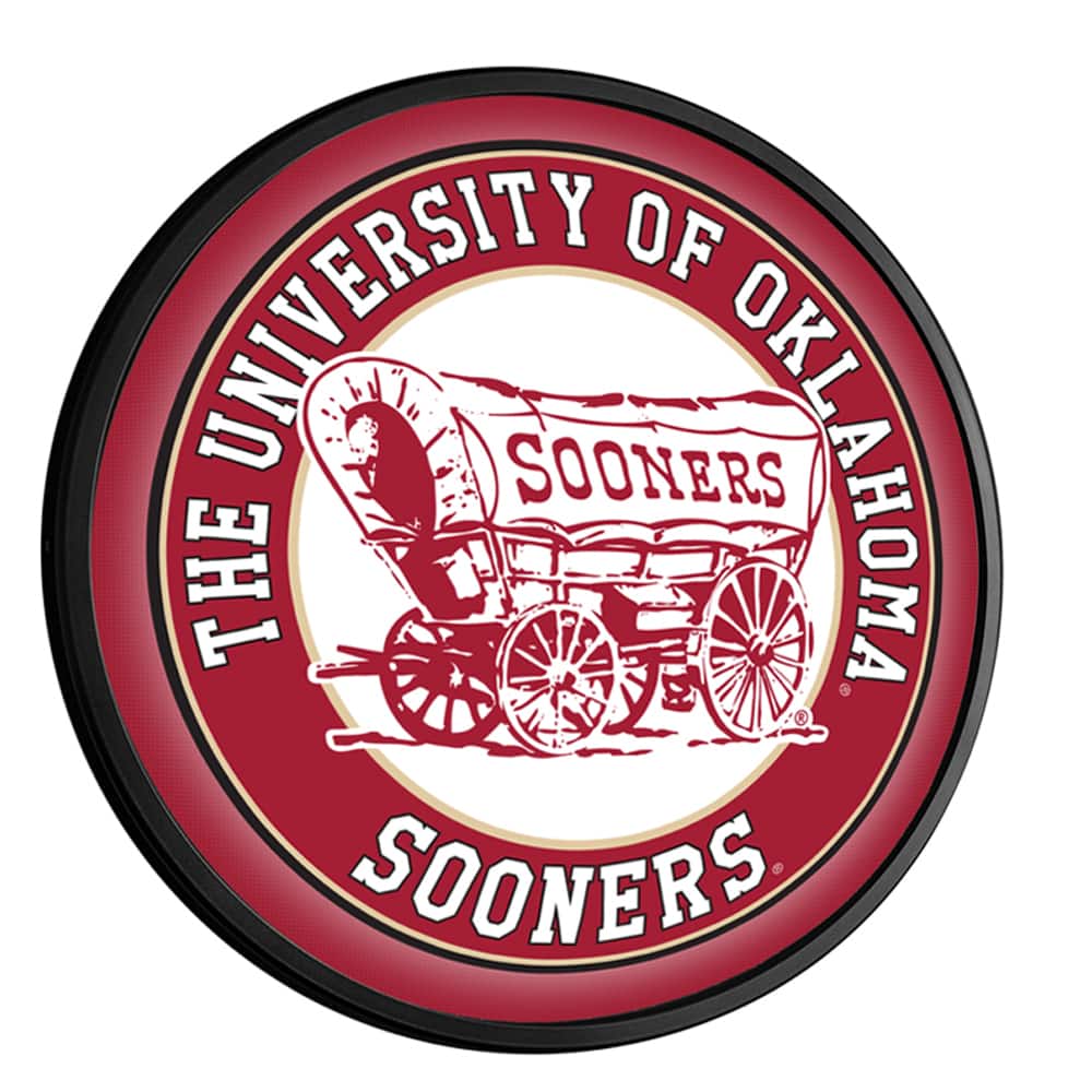 The Fan-Brand - Oklahoma Sooners 18'' x 18'' Boomer Slimline Illuminated Wall Sign - Multicolor