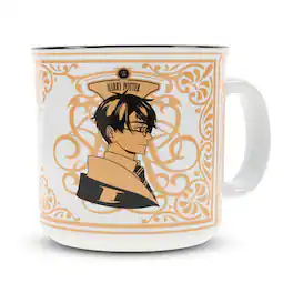 Silver Buffalo - Harry Potter Vs. Draco Malfoy Anime-Style Ceramic Camper Mug | Holds 20 Ounces - Brown