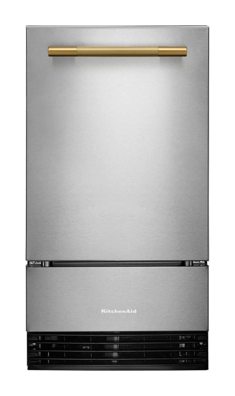 Alt View 13. KitchenAid - 18 inch 35-Lb. Ice Maker - PrintShield Stainless Finish.