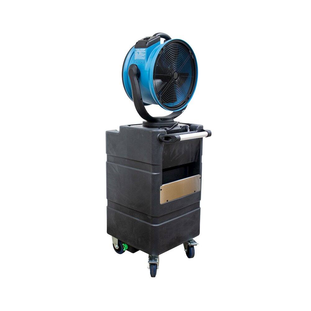 Alt View 5. XPOWER - Oscillating Portable 3 Speed Outdoor Cooling Misting Fan - Blue.