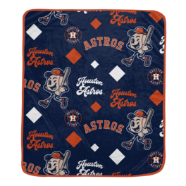 Pegasus - Houston Astros 60" x 70" Retro Mascot Repeat Ultra Cozy Blanket - Multicolor