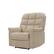 Left. ProLounger - Cooper Tufted Back Extra Large Low-Pile Velour Wall Hugger Reclining Chair - Barley Tan.