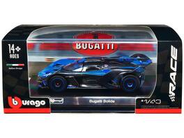 Bugatti Bolide "Race" Series 1/43 Diecast Model Car by Bburago - Blue and Carbon Gray