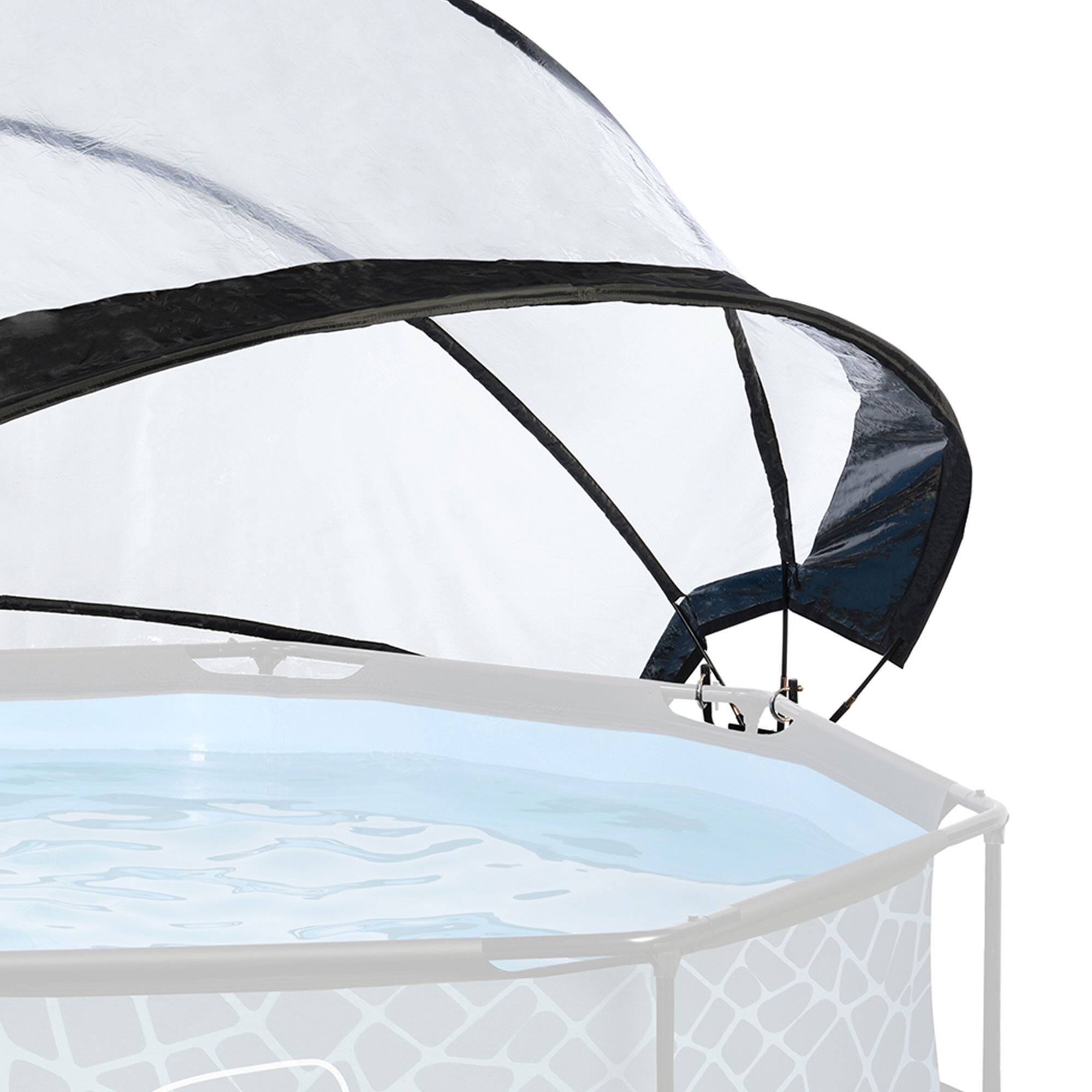 Alt View 8. EXIT Toys - EXIT Toys 10 Foot Round Multifunctional Cover Dome Enclosure for Outdoor Pools.
