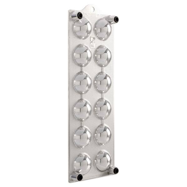 Alt View 2. Kings County Tools - Round Ravioli Mold with Roller - Silver.