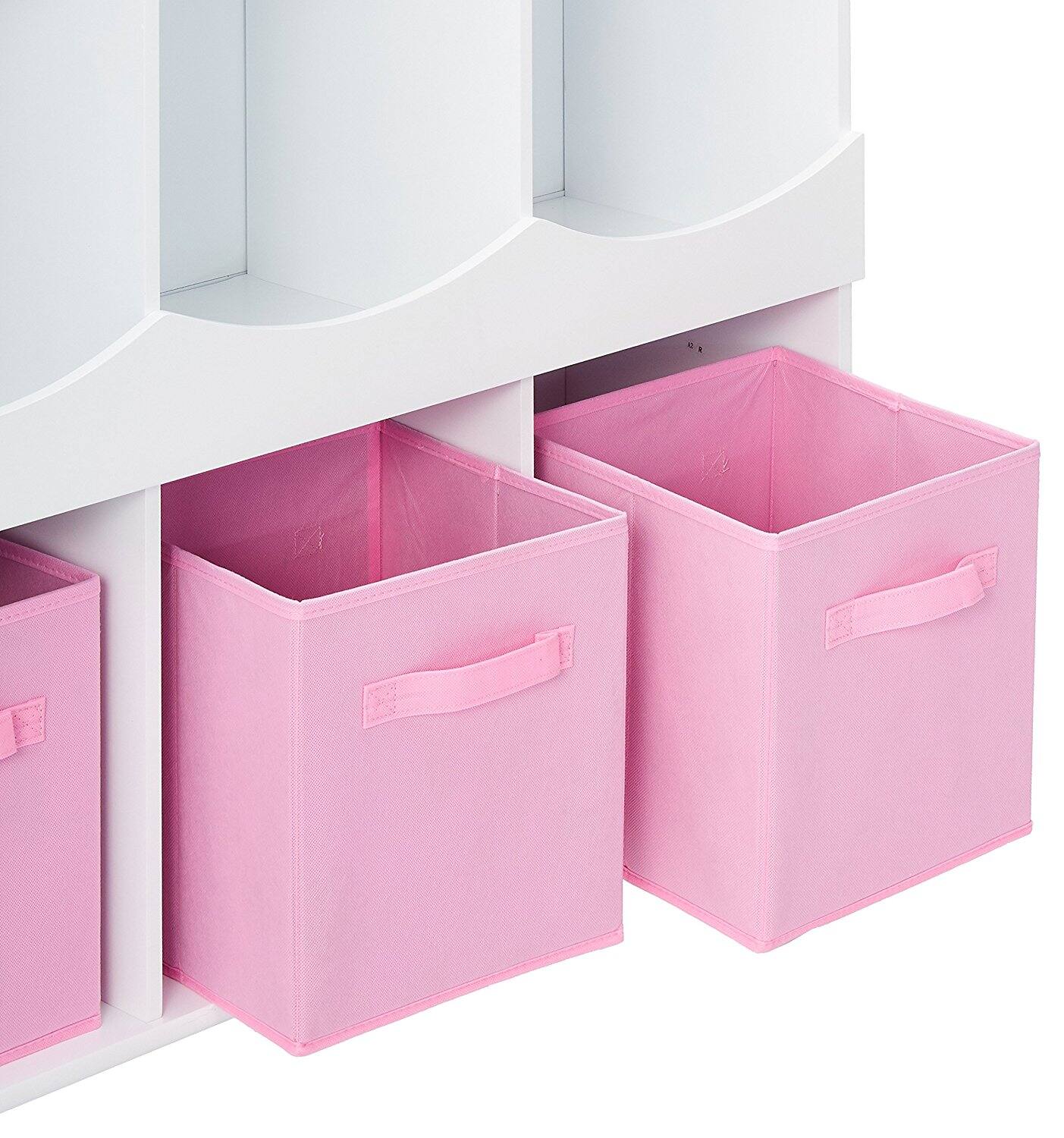 Back. Kings Brand Furniture - King's Brand 6 Cubby Storage Cabinet - White.