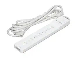 Belkin - 7 Outlets Home/Office Surge Protector Extended Cord,12.0 Feet, 2160 Joules - BE107200-12 - White