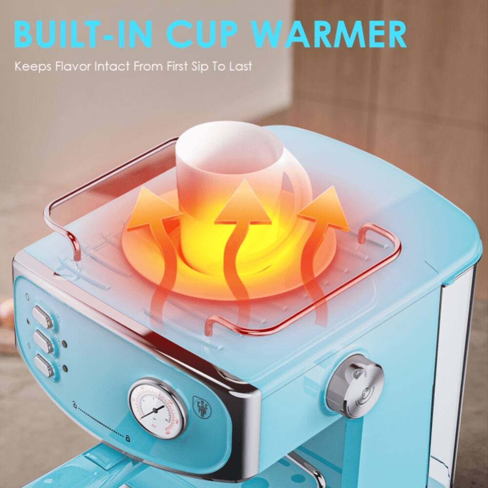 BUILT-IN CUP WARMER  
Keeps Flavor Intact From First Sip To Last