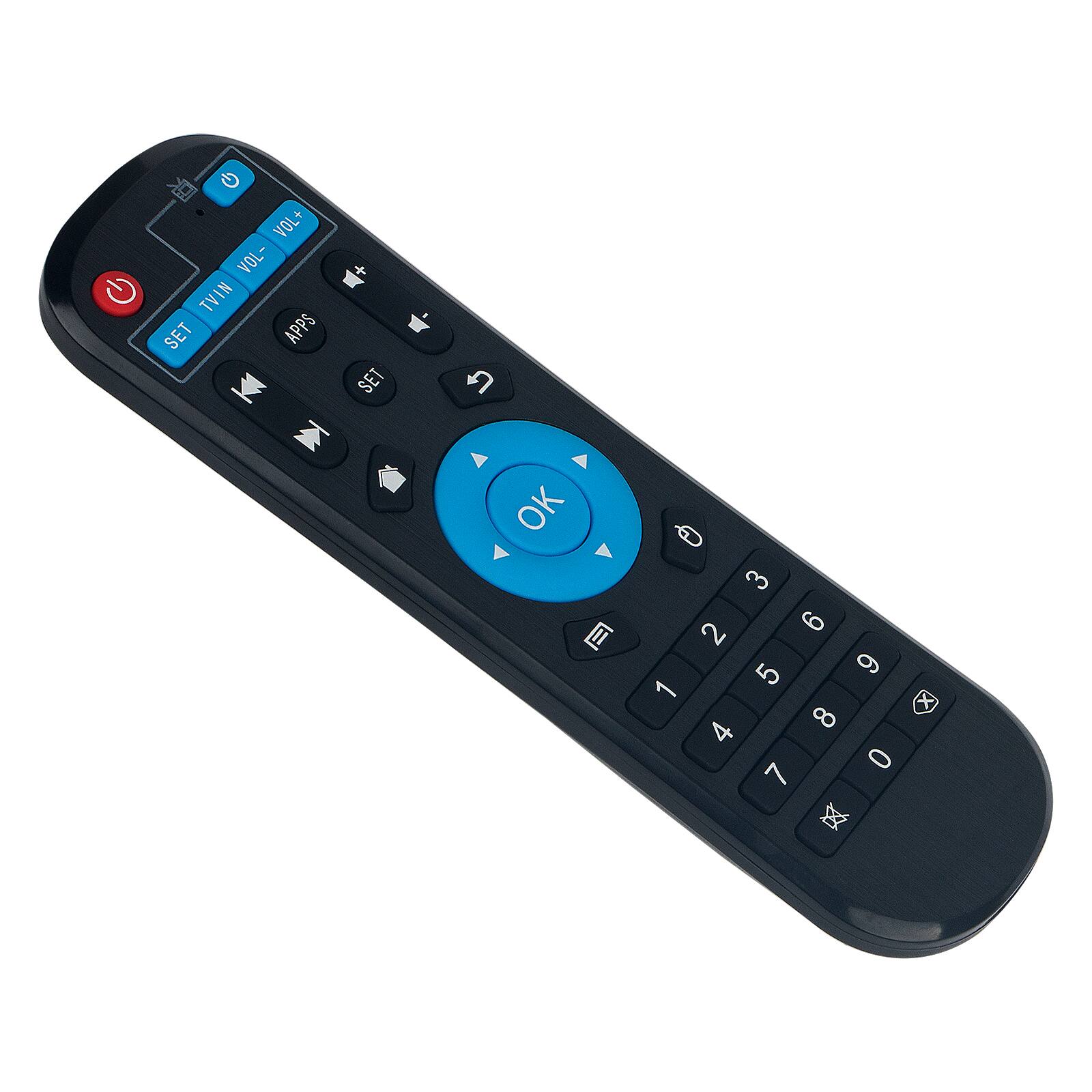 TVIN VOL+ VOL- SET APPS SET U OK 1 3 2 6 5 4 7 9 0 x