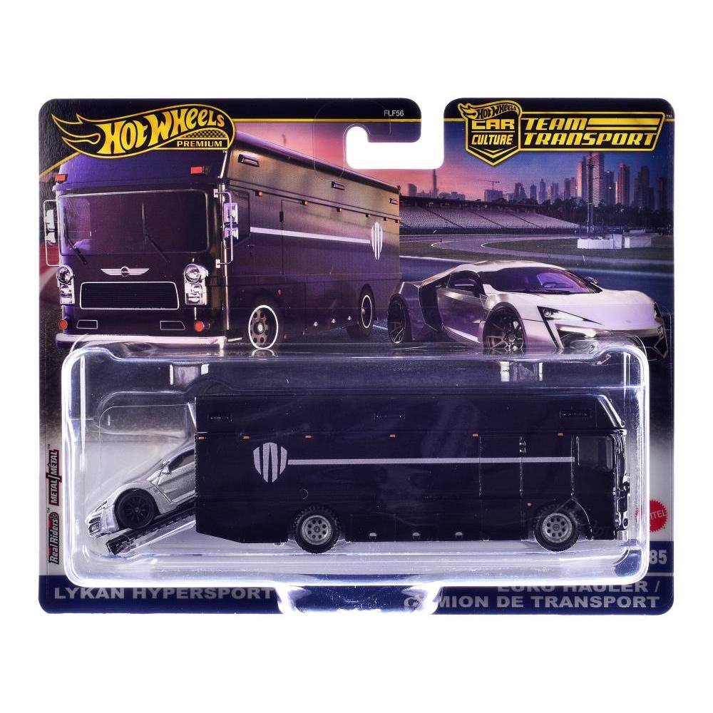 Hot Wheels Premium  
Car Culture  
Team Transport  
Lykan Hypersport  
Euro Trailer / Camion de Transport  
Real Riders  
TEL 85