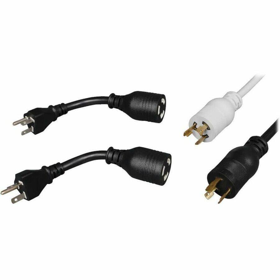 Alt View 6. Tripp Lite - Tripp Lite by Eaton PDU 3.8kW Single-Phase Local Metered PDU Dual Circuit 120V Outlets (32 5-15/20R) L5-20P/5-20P 10 ft. - black.