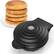 Front. Crownful - Crownful Mini Waffle Maker Machine, 4 Inch Chaffle Maker with Compact Design(Black) - Black.