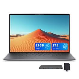 Dell - XPS 13.4" 2K Laptop,Snapdragon X Elite,32GB LPDDR5X,1TB SSD+1TB Dock Set,Qualcomm Adreno GPU,Wi-Fi 7,Win11 - Graphite
