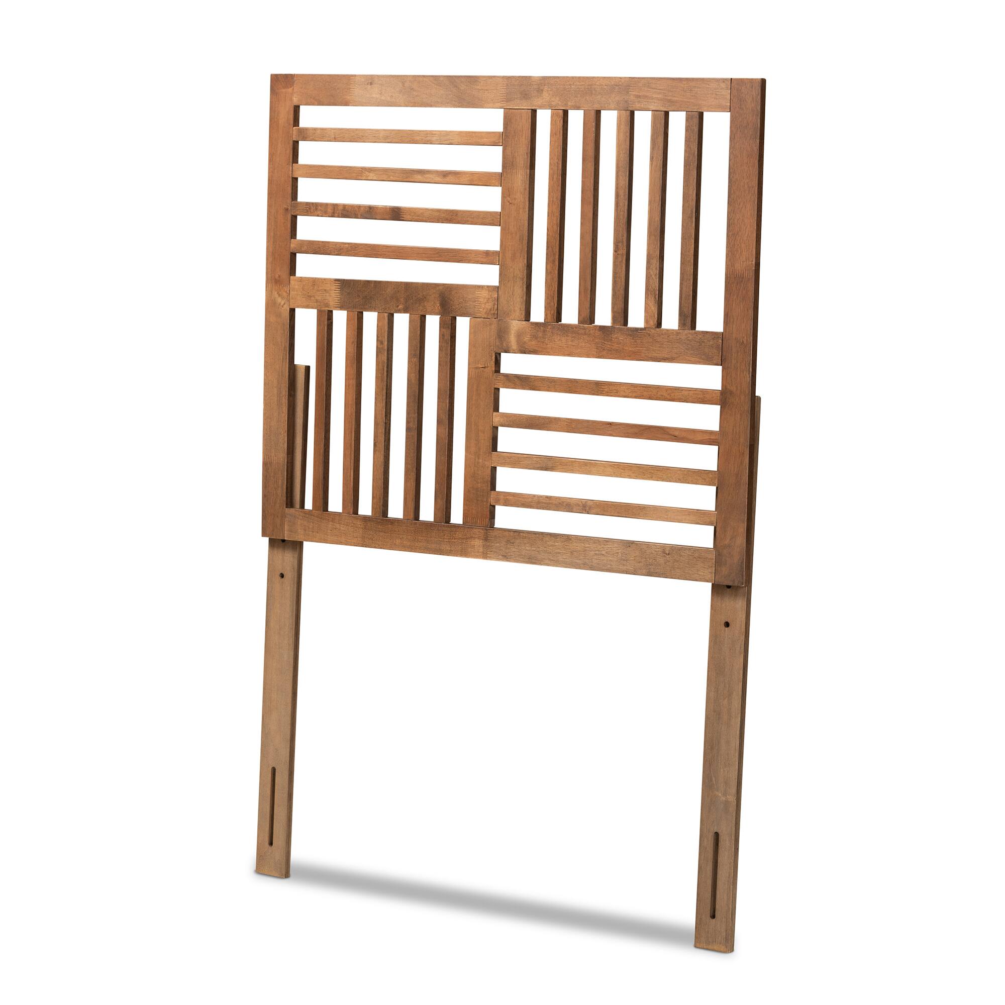 Baxton Studio - Adler Modern and Contemporary Transitional Finished Wood Twin Size Headboard - Ash Walnut