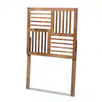 Front. Baxton Studio - Adler Modern and Contemporary Transitional Finished Wood Twin Size Headboard - Ash Walnut.