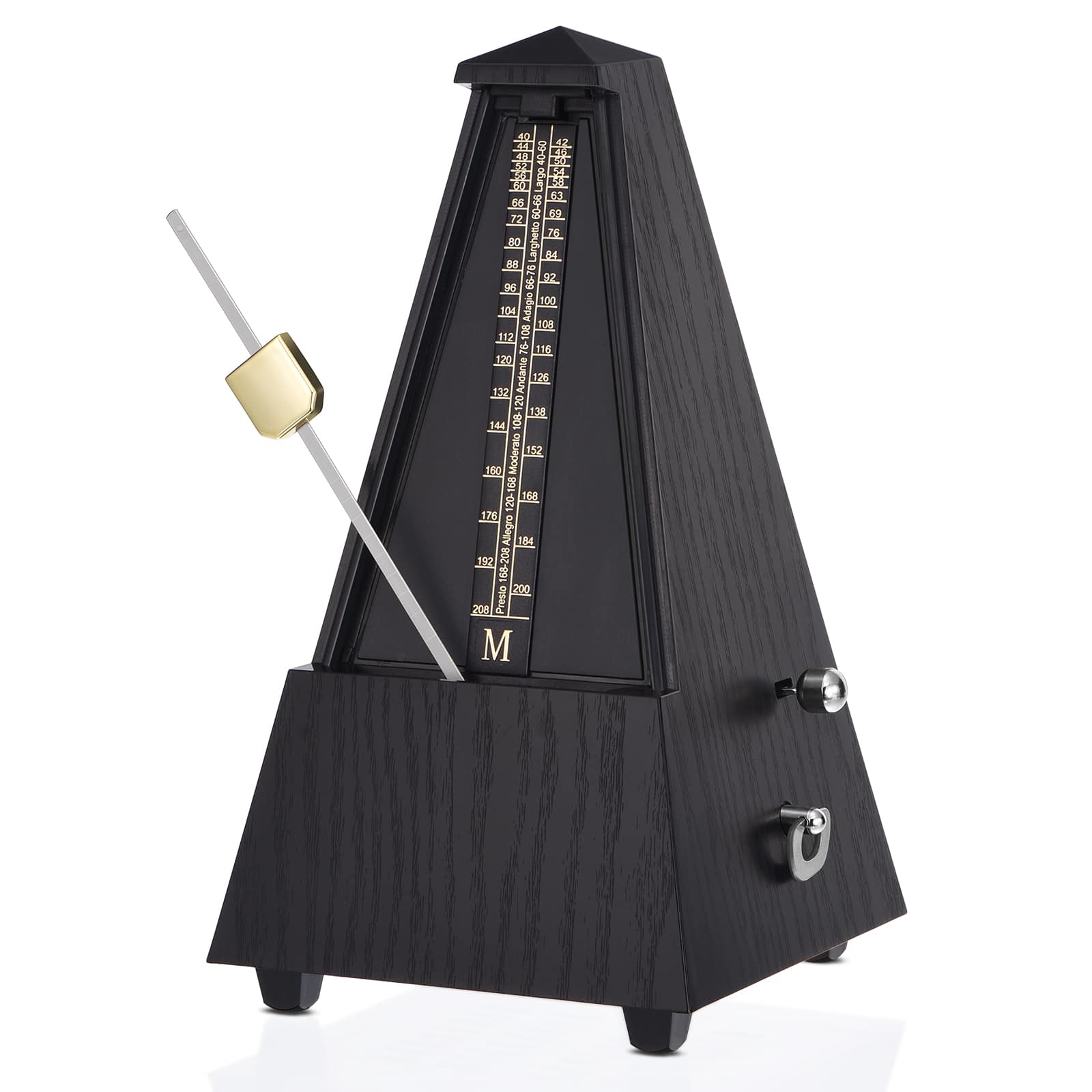 Unique Bargains - Mechanical Metronome Metronome for Piano Guitar Bass Other Instruments Loud Sound High Precision Track Beat Beginners - Ebony Color price history on PriceWatchPro