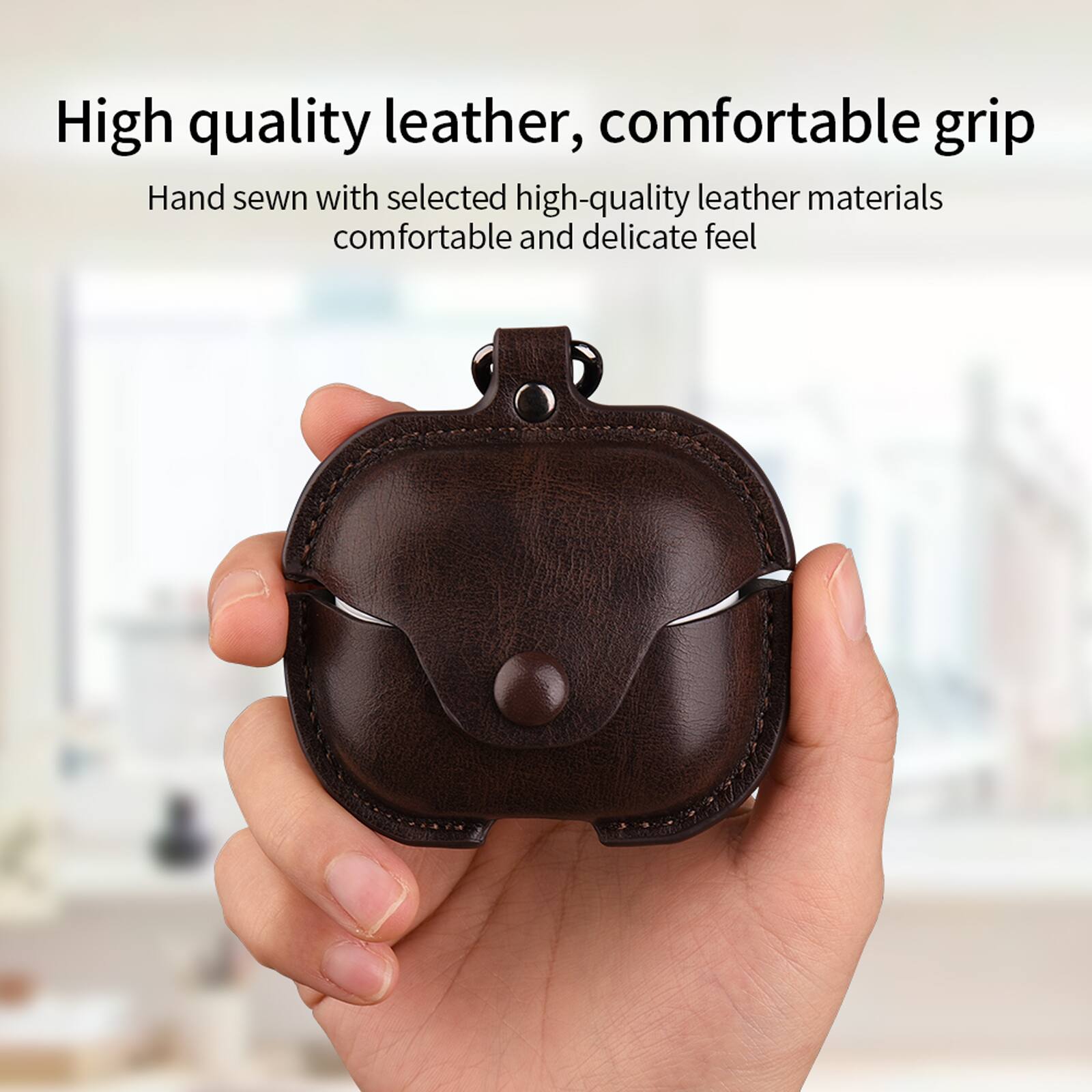 High quality leather, comfortable grip

Hand sewn with selected high-quality leather materials comfortable and delicate feel