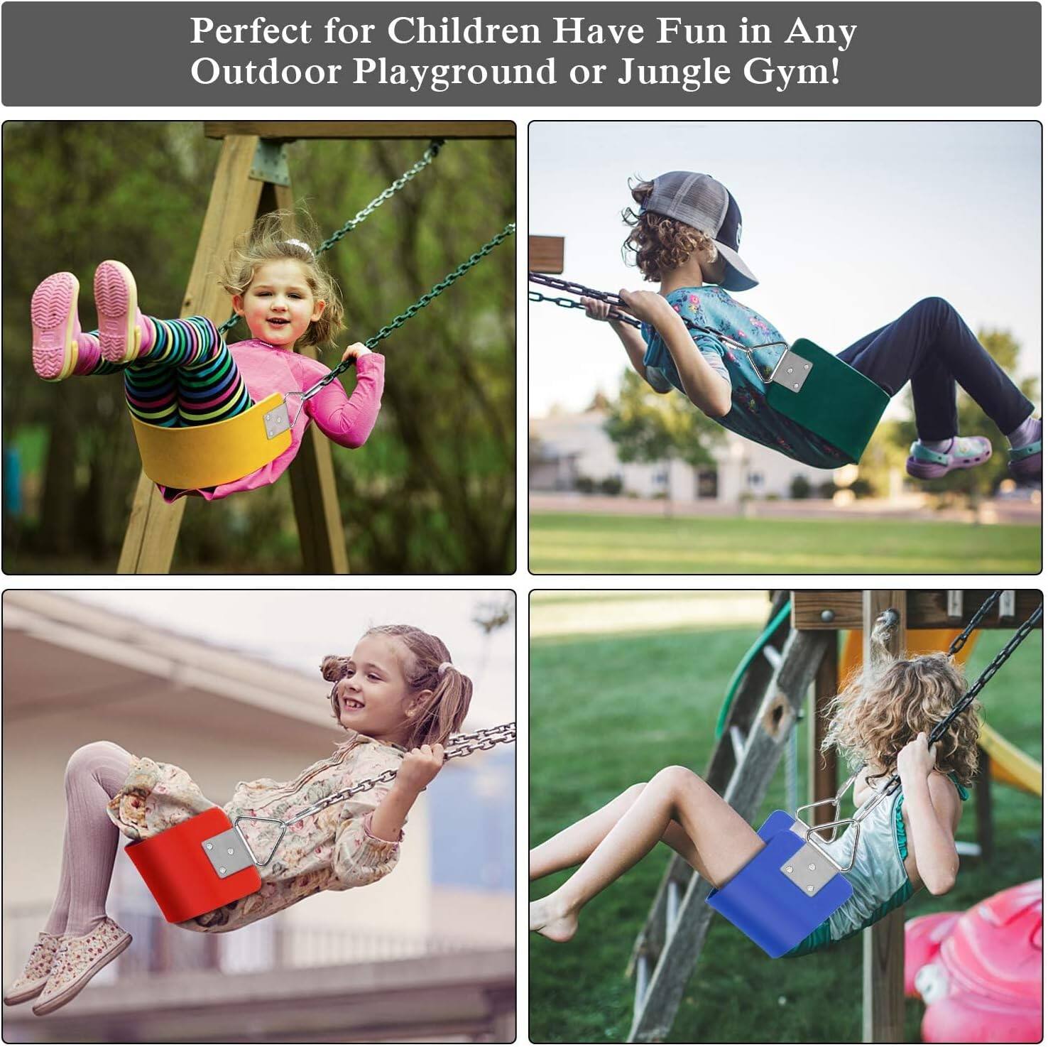 Perfect for Children Have Fun in Any Outdoor Playground or Jungle Gym!