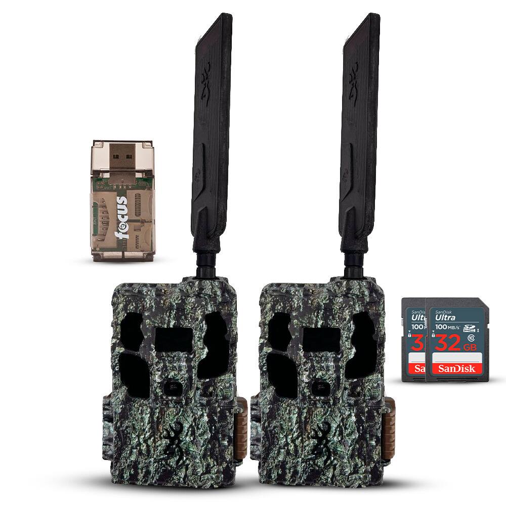 Browning - Trail Camera-Pro Scout MAX HD  w/ 32 GB Memory Cards and Card Reader (2-Pack)