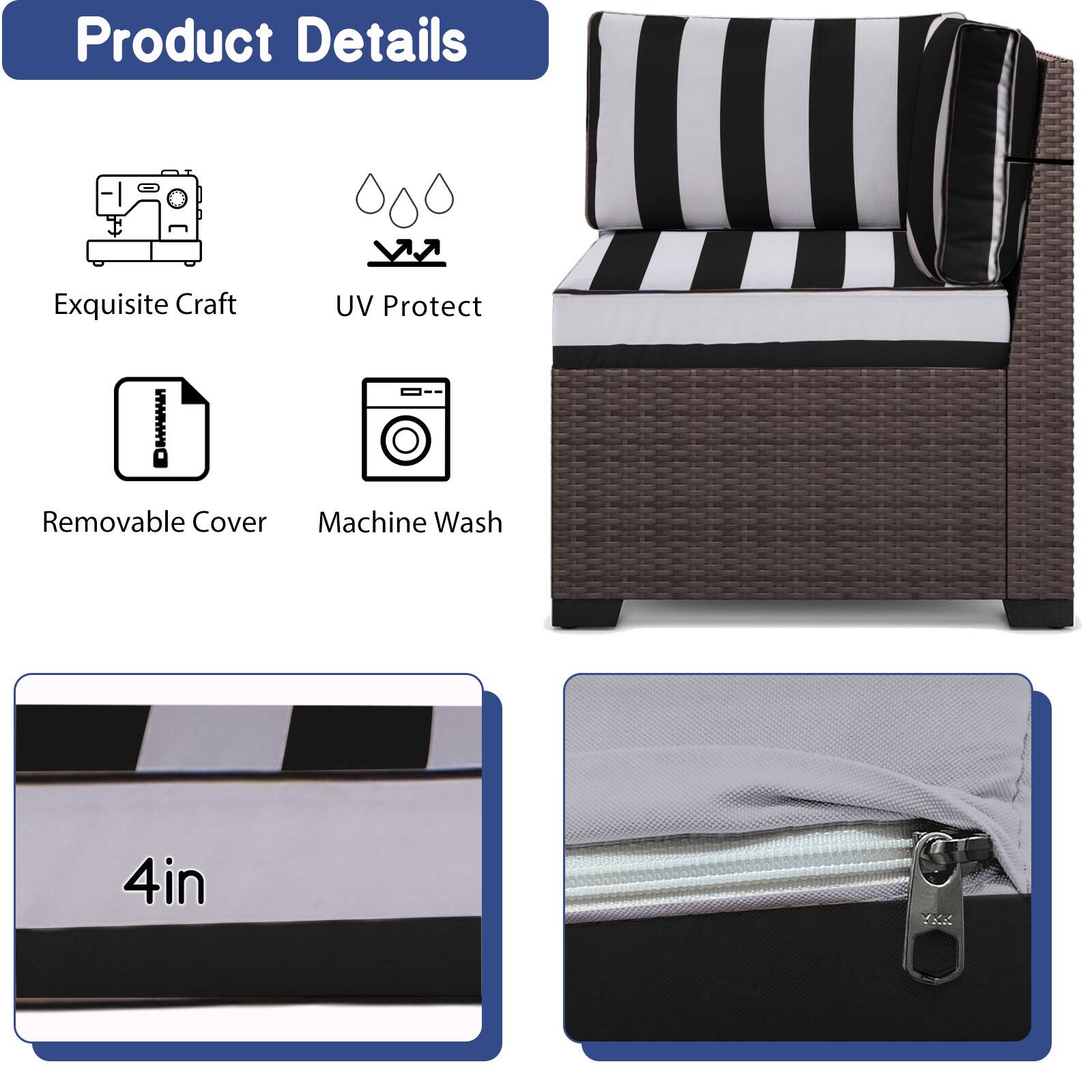 Product Details

- Exquisite Craft
- UV Protect
- Removable Cover
- Machine Wash

4in