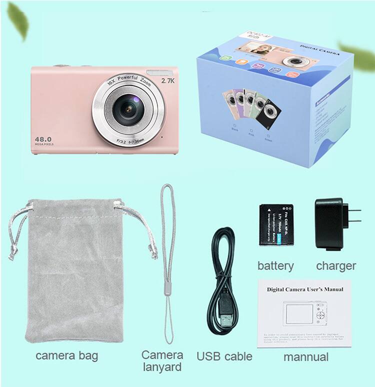 DA PHIIN CAMERA  
Powerful 16X Zoom  
27K  
48.0 MEGA PIXELS  
F/32 3.7V  
CAS 790mAh  
battery charger  
Digital Camera User's Manual  
camera bag  
Camera USB cable  
lanyard  
manual