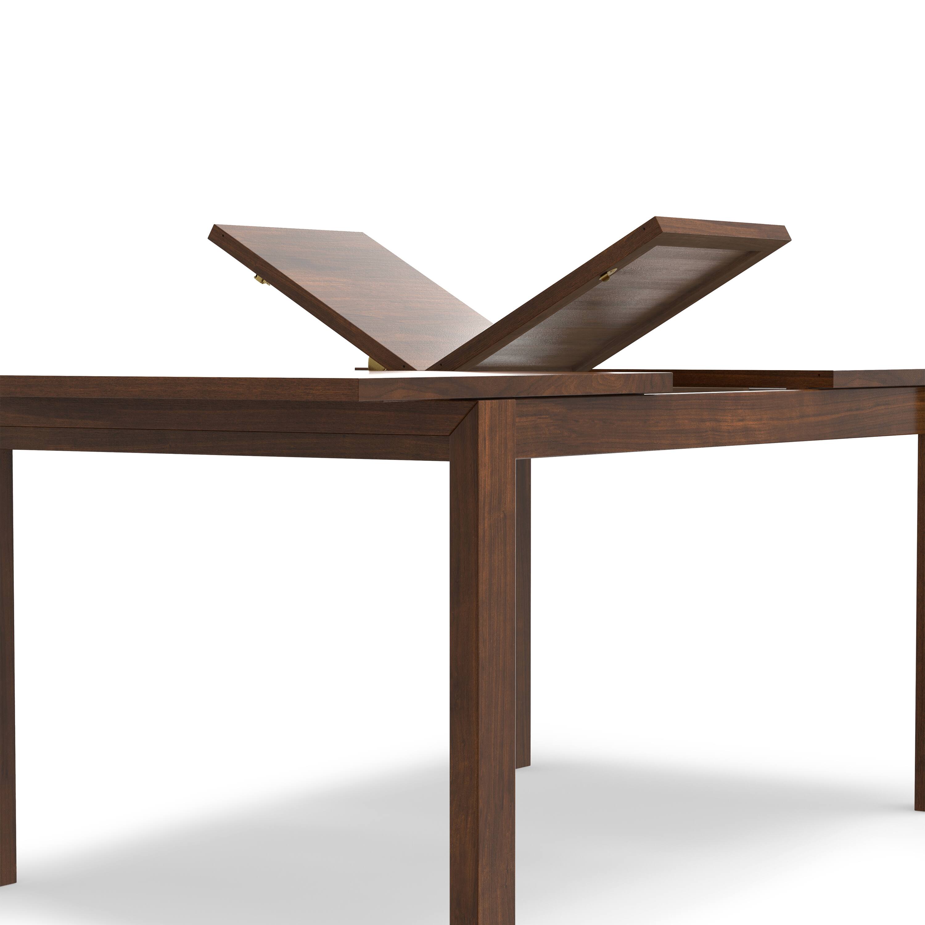 Alt View 6. Simpli Home - Wilson 60-76 inch x 36 inch Rectangle Transitional Extendable Dining Table in Walnut Veneer - Walnut Veneer.