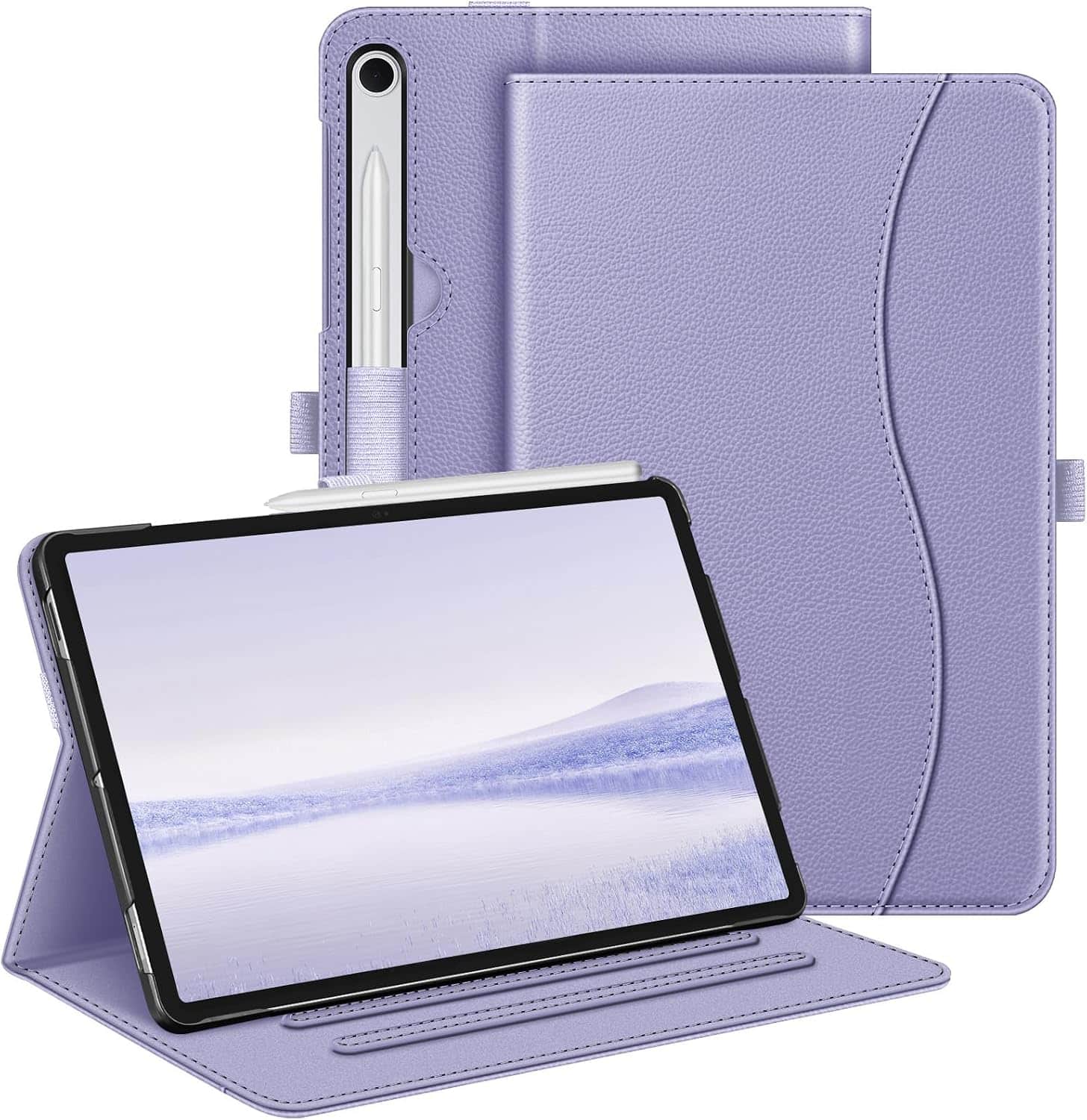 Fintie - Multi-Angle Case for Samsung Galaxy Tab S10 Lite/ Tab S10 FE/ Tab S9 FE/ Tab S9, With Front Card Pocket, Auto Wake/Sleep - Lilac Purple price history on PriceWatchPro
