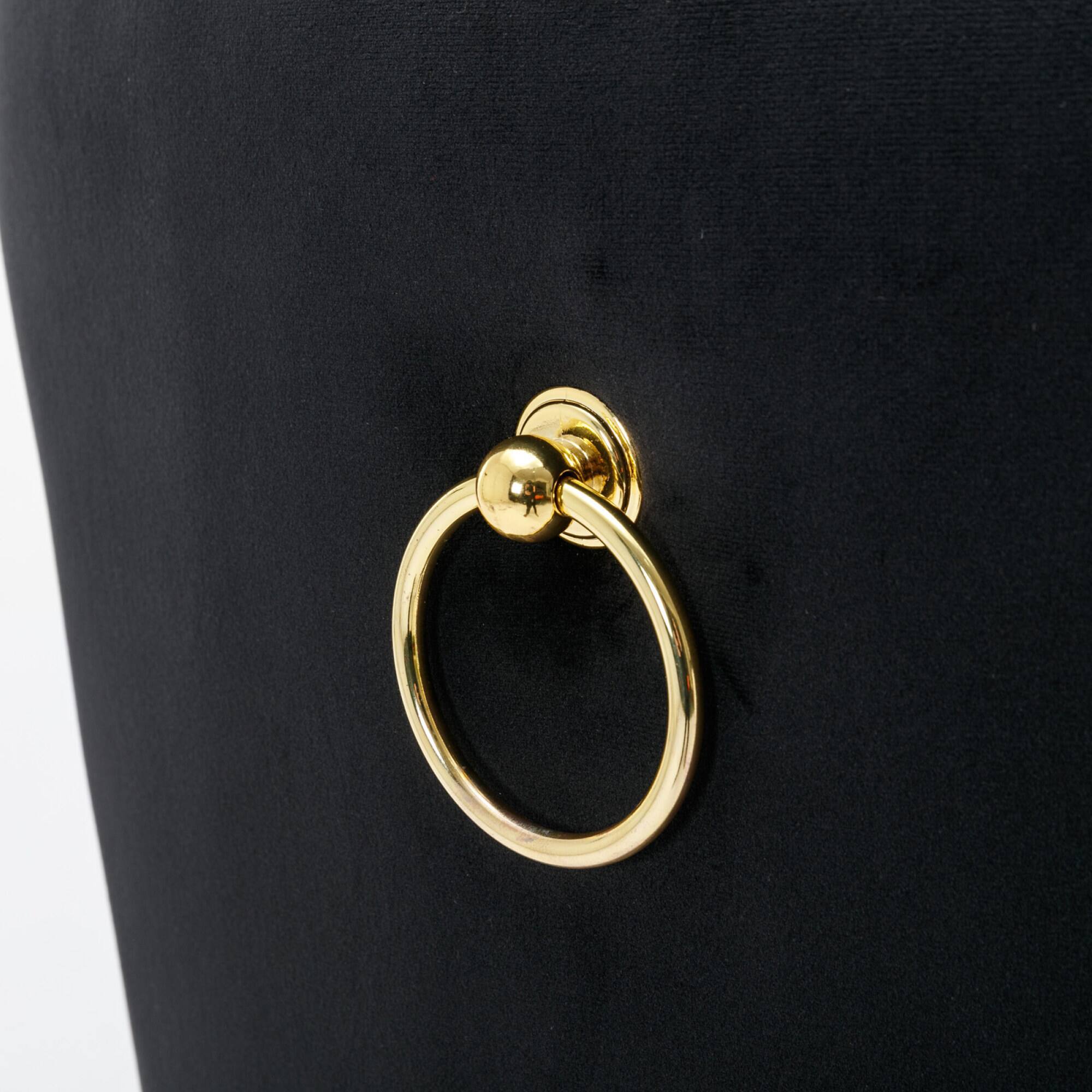 Alt View 5. GOODSILO - Luxury Swivel Velvet Barstools with Adjustable Height and Tufted Backrest for Home Kitchen and Pub - Black.