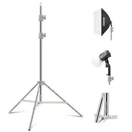 Neewer - Upgraded 75" Light Stand, 13.5lb Load, Stainless Steel