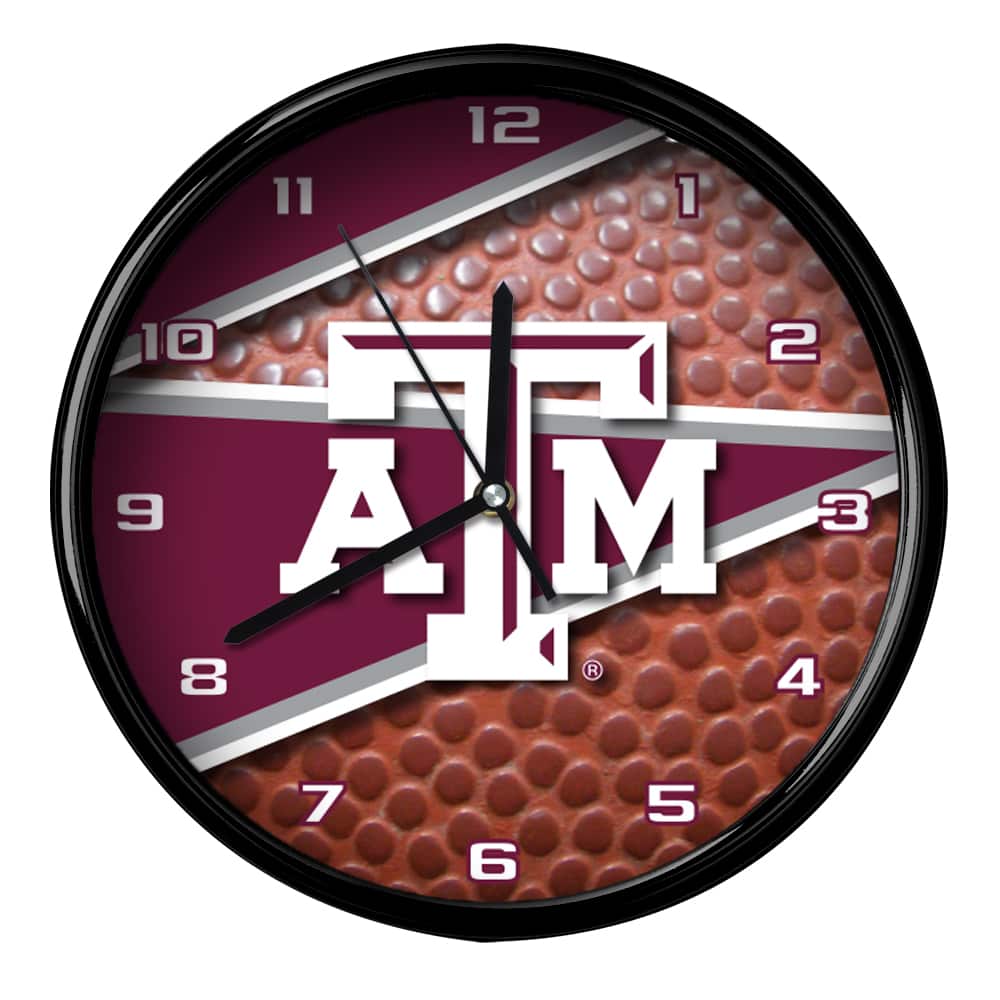 The Memory Company - Texas A&M Aggies 12'' Football Clock - Multicolor