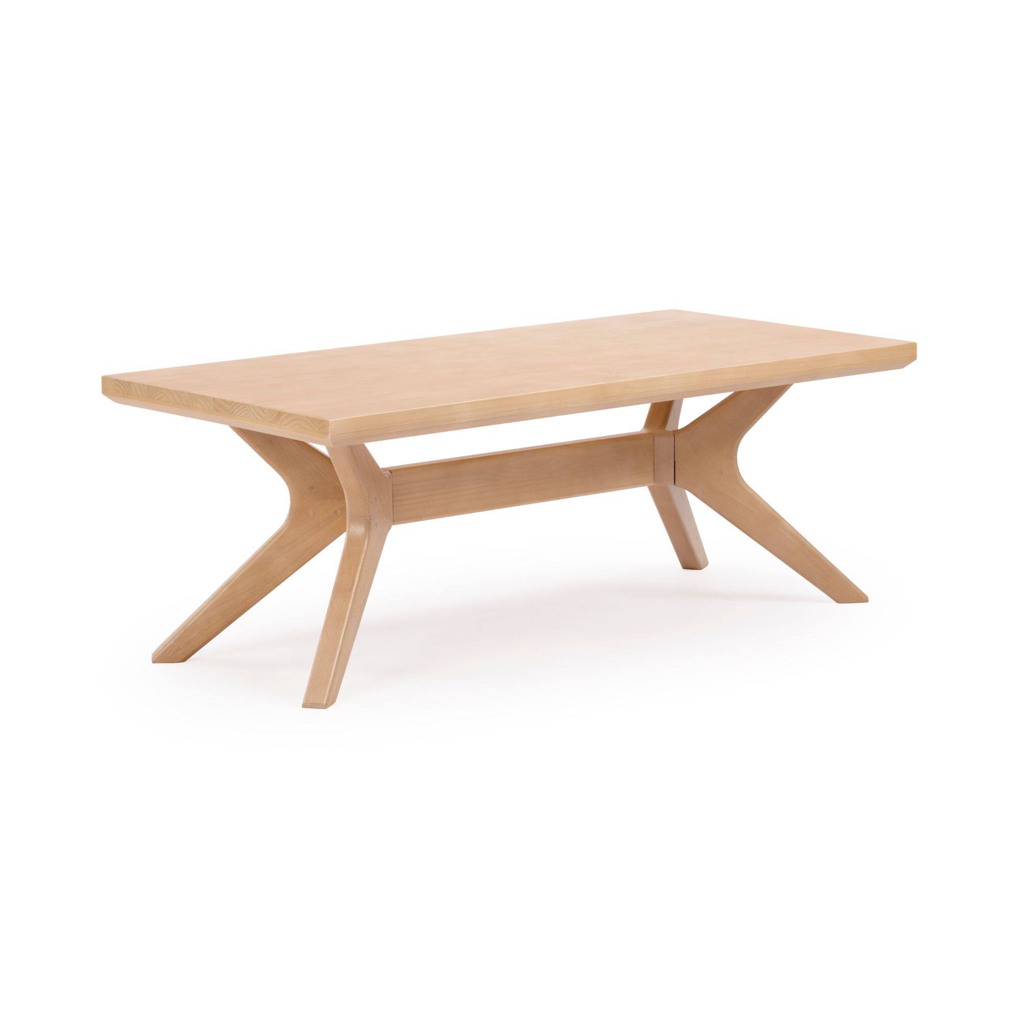 Alt View 2. Plank+Beam - Verso Rectangular Coffee Table (48in x 24in / 1220mm x 610mm), Blonde - Blonde.