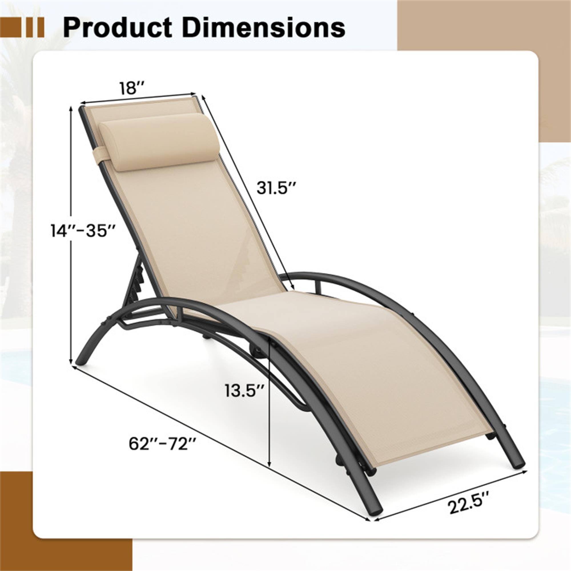 Product Dimensions: 18" x 31.5" x 14"-35" x 13.5" x 62"-72" x 22.5"