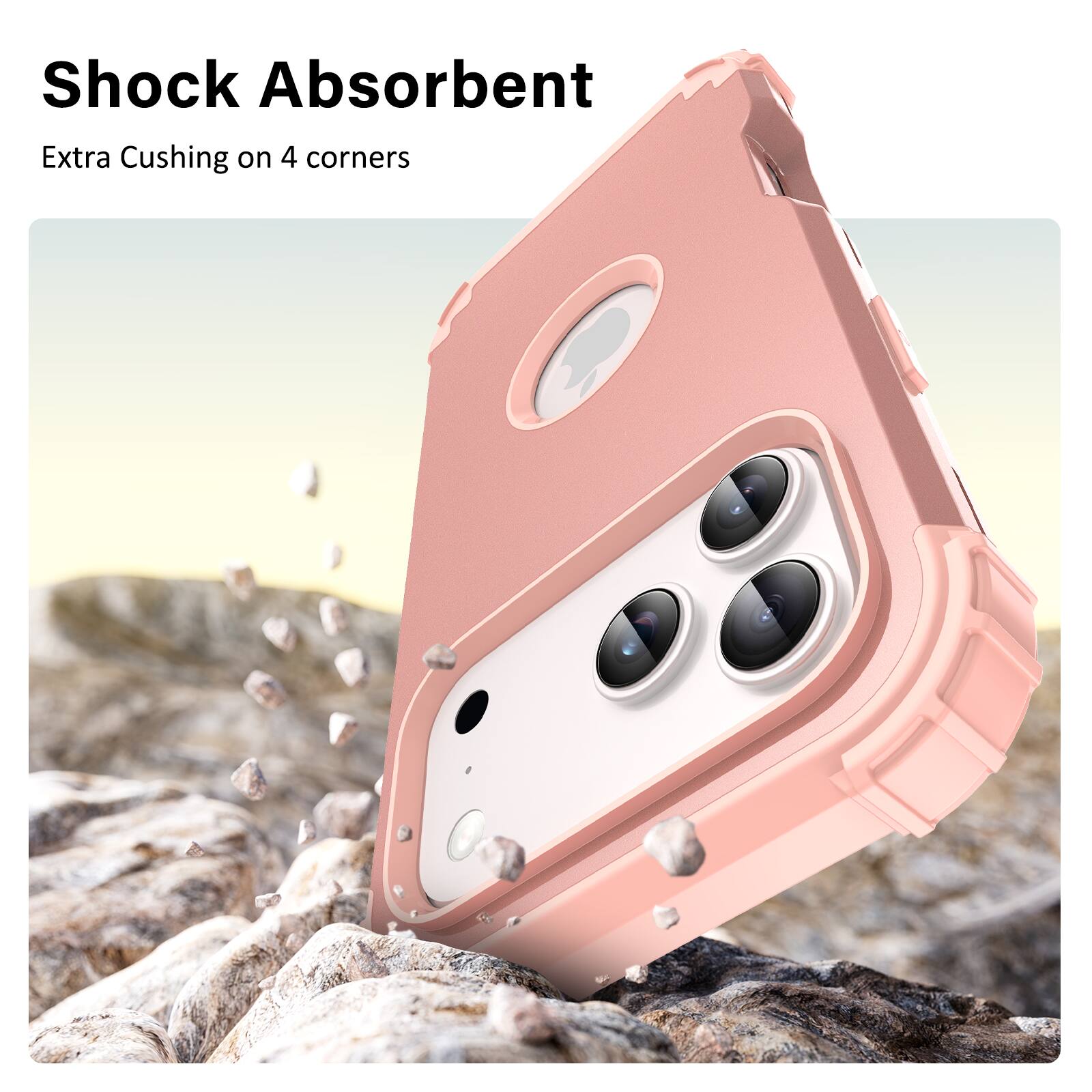 Shock Absorbent  
Extra Cushing on 4 corners