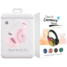 Apple - Beats Studio Pro Bluetooth Wireless Noise Cancellation Headphones with MightySkins Customization Code - Matte - Pink