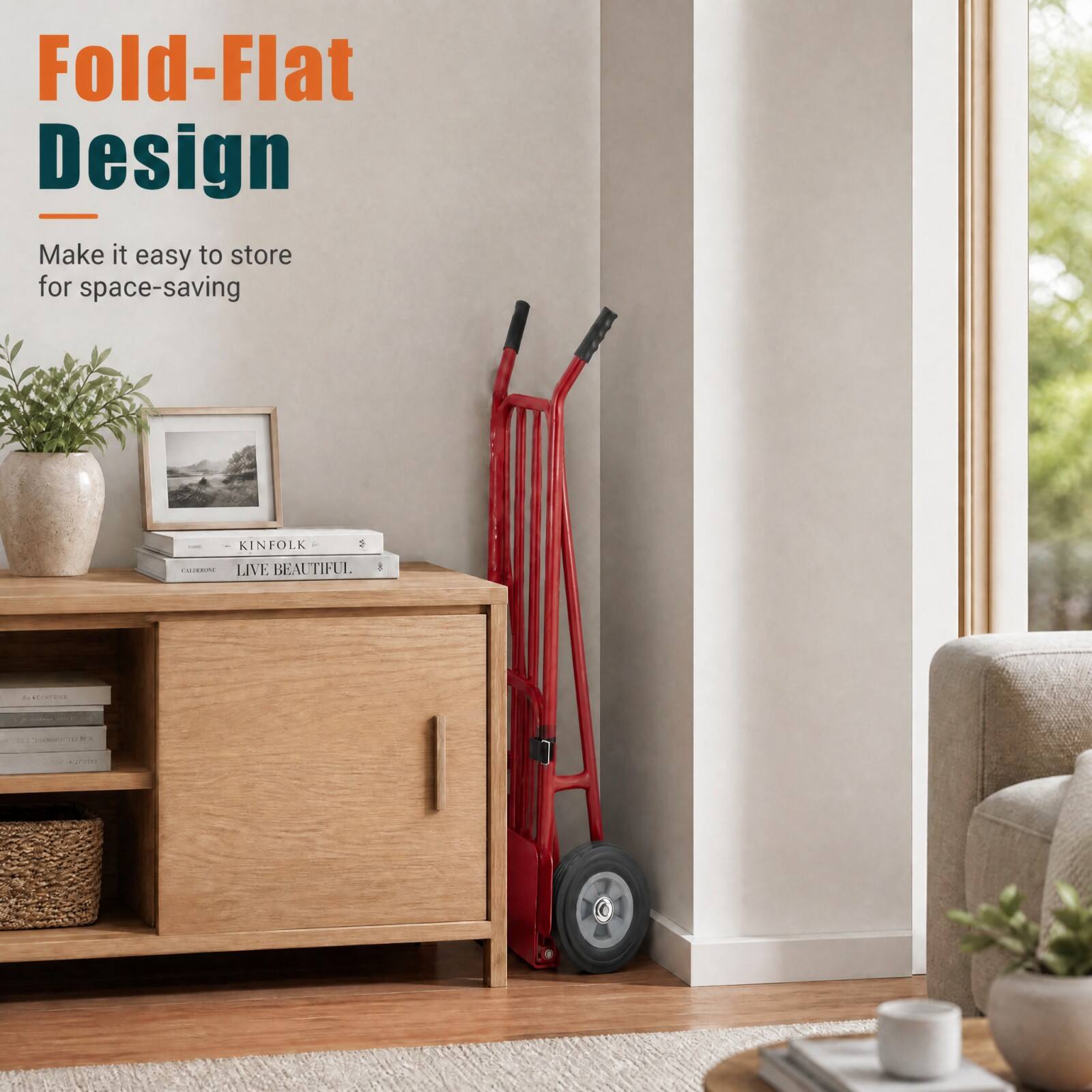 Fold-Flat Design  
Make it easy to store for space-saving  

KINFOLK - CALORIAL  
LIVE BEAUTIFUL 1