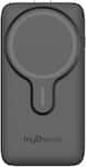 myCharge - EcoHub 4-in-1 6,000 mAh Portable Charger and Stand for Most Apple Devices - Black