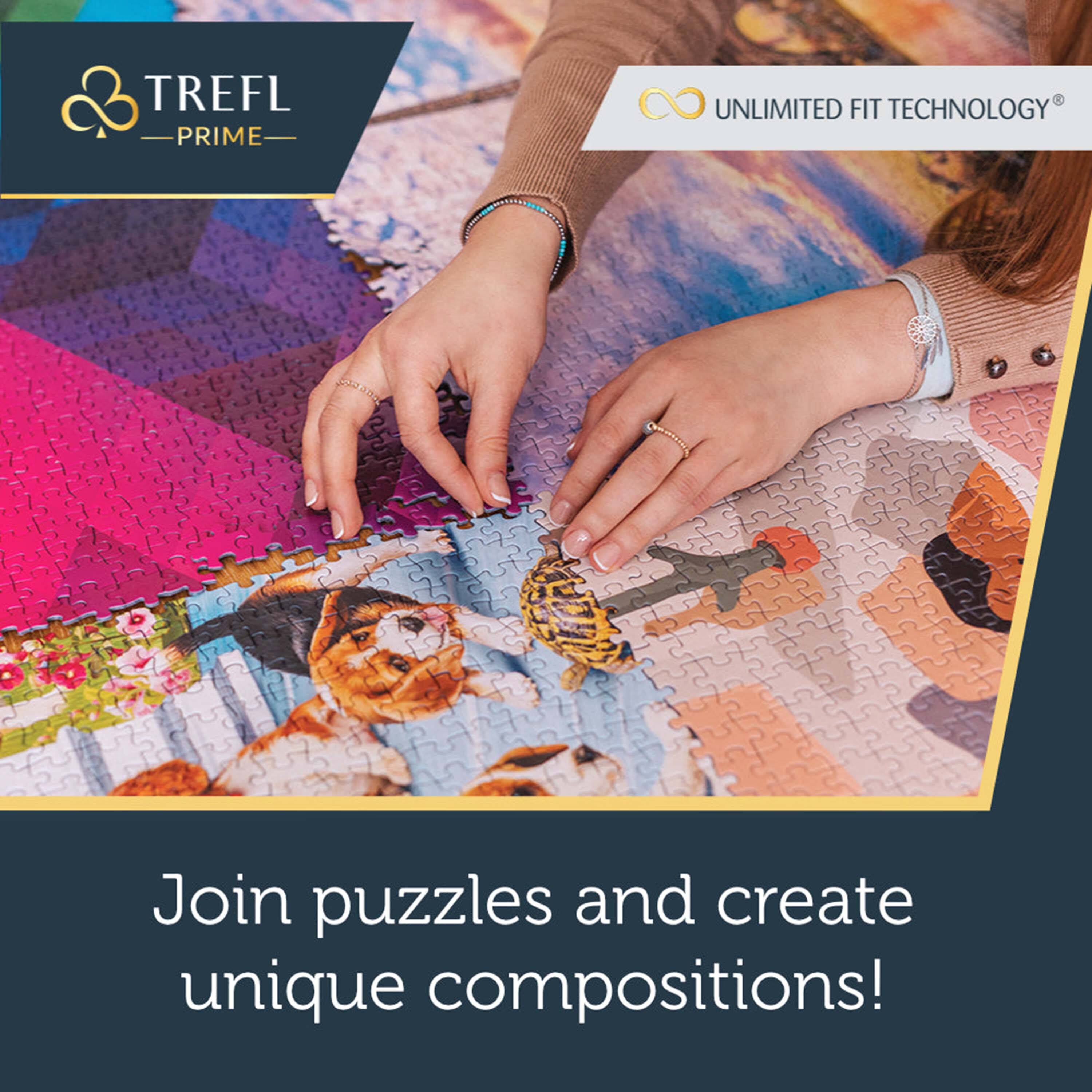 TREFL PRIME  
UNLIMITED FIT TECHNOLOGY®  

Join puzzles and create unique compositions!