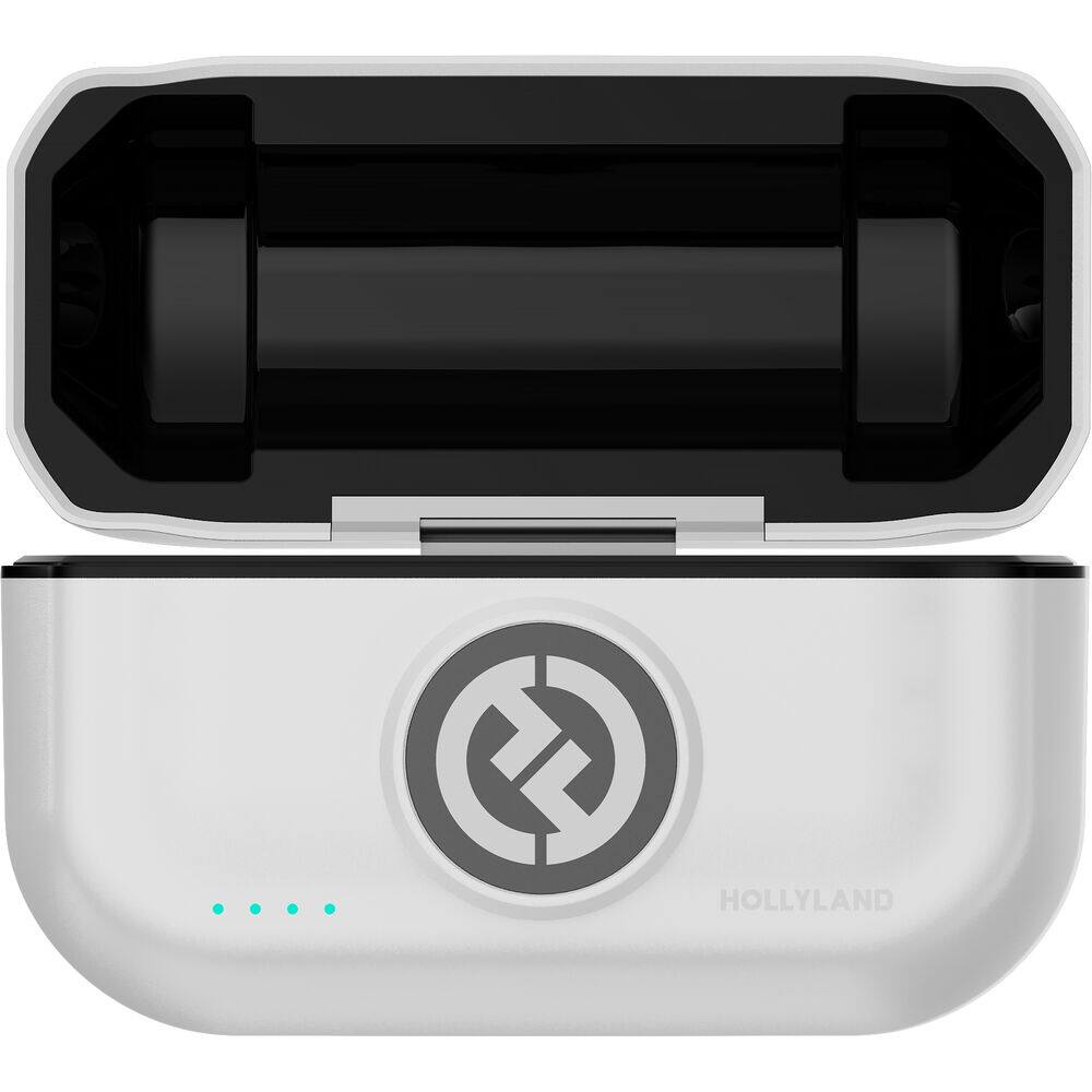Alt View 4. HollyView - Hollyland LARK M2 USB-C Wireless Lavalier Mic Set, 2-Person, 48kHz, White - White.