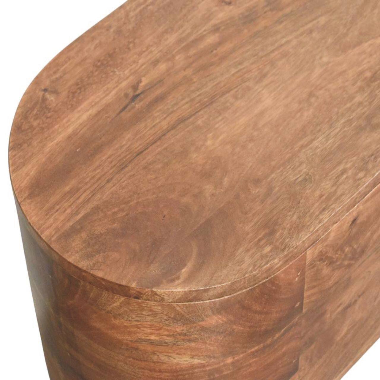 Alt View 2. Artisan Furniture - Artisan Furniture Solid Wood Curva Storage Trunk, 1 Storage Box, Brown - brown.