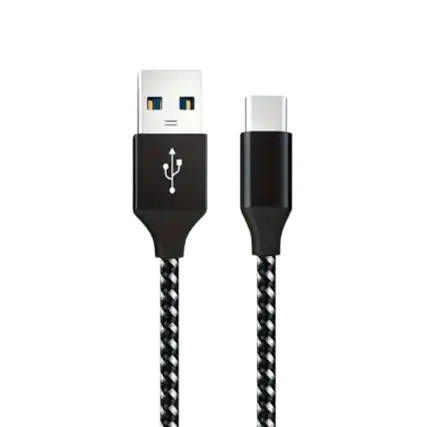 Front. Home Collection - Heavy Duty USB Type-C Charging Cable for Samsung, Android, and LG Phones.