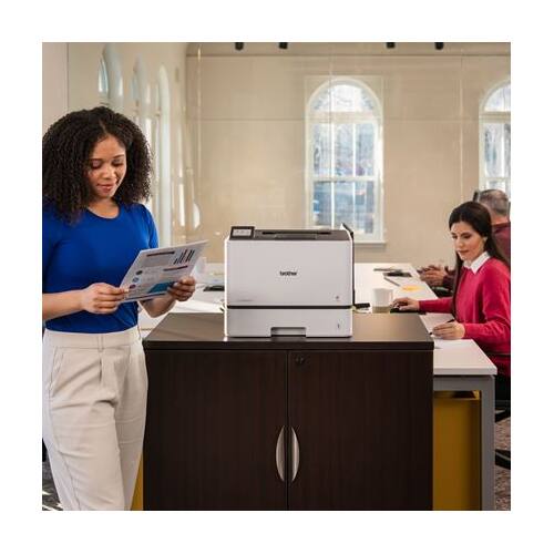 Back. Brother - Brother HL-L8430CDW Business Color Laser Printer Bundle with Toner Cartridges (Cyan, Magenta, Yellow & Black).