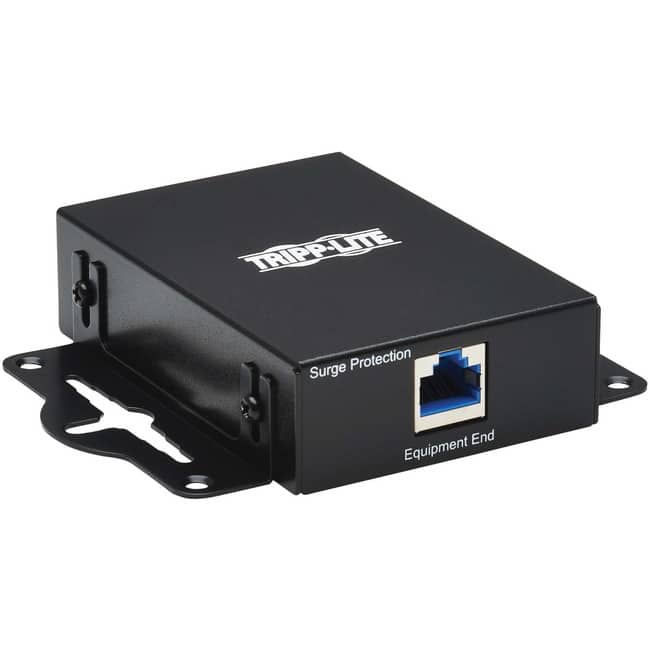 Eaton Tripp Lite Series In-Line Network Surge Protector - 10 Gbps, Cat6a/8, Metal Case, IEC Compliant, TAA - 2 x RJ-45 - Unknown