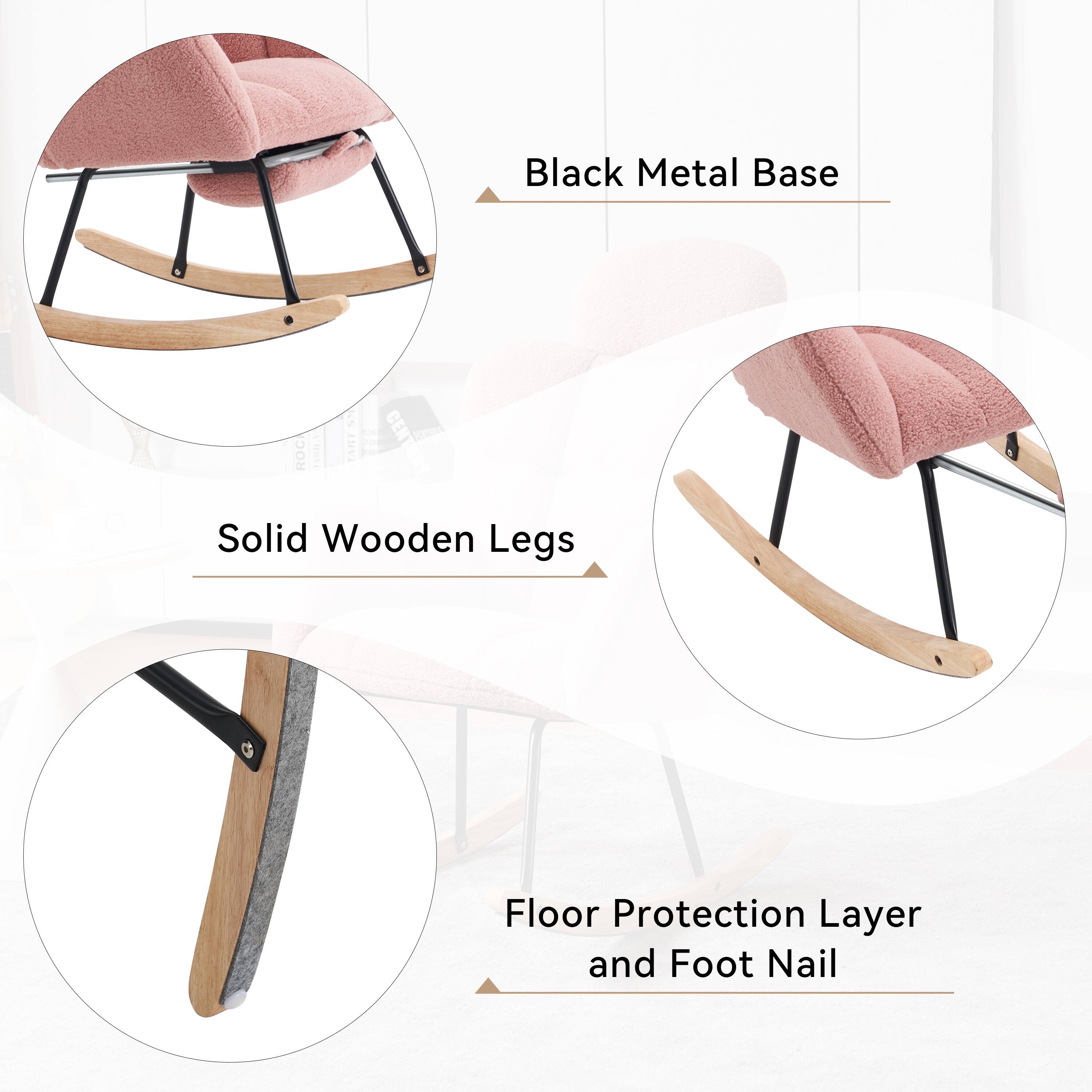 - Black Metal Base
- Solid Wooden Legs
- Floor Protection Layer and Foot Nail