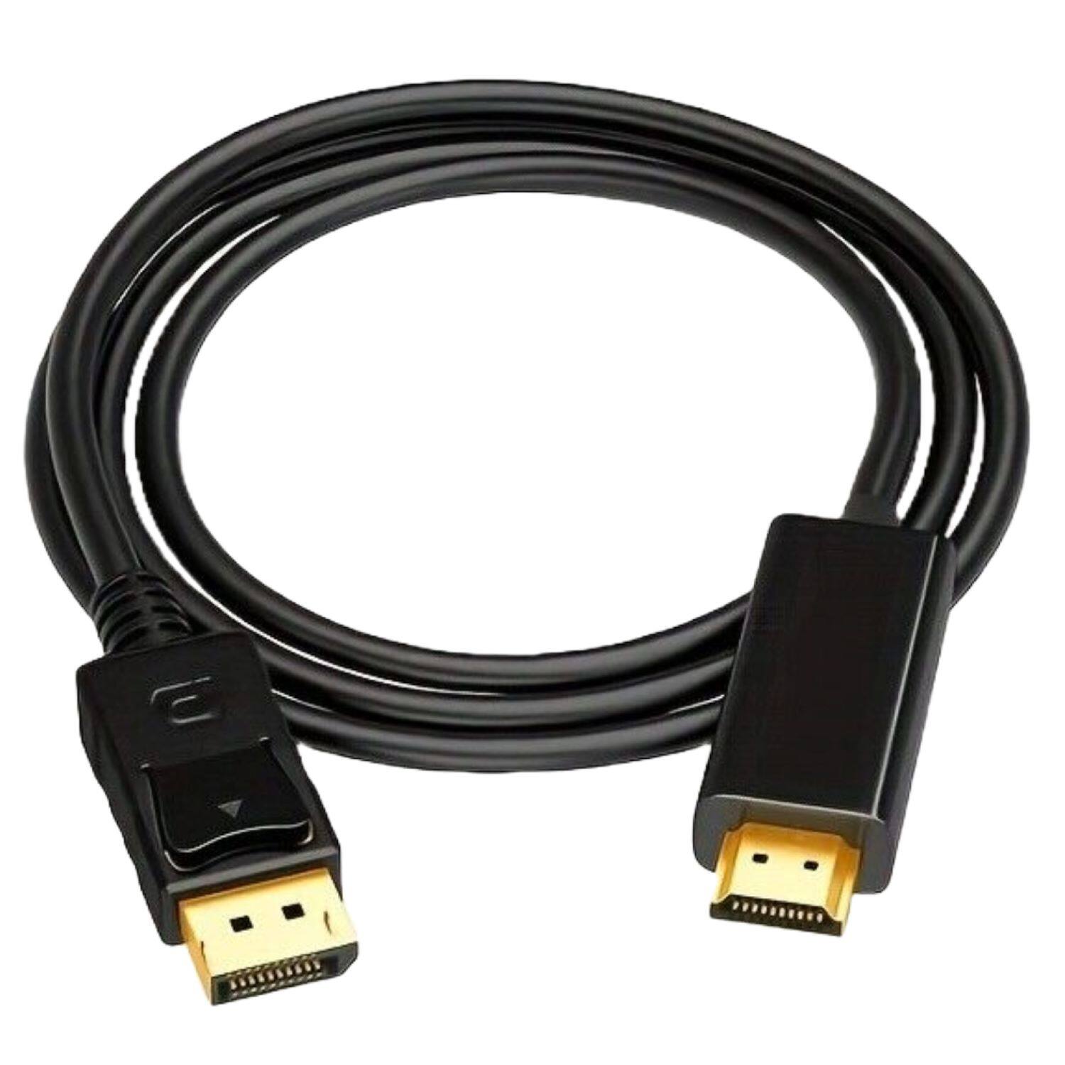 Angle. Sanoxy - Display Port DP to HDMI Cable Adapter Converter Audio Video PC HDTV 1080P 60Hz (10FT) - Black.