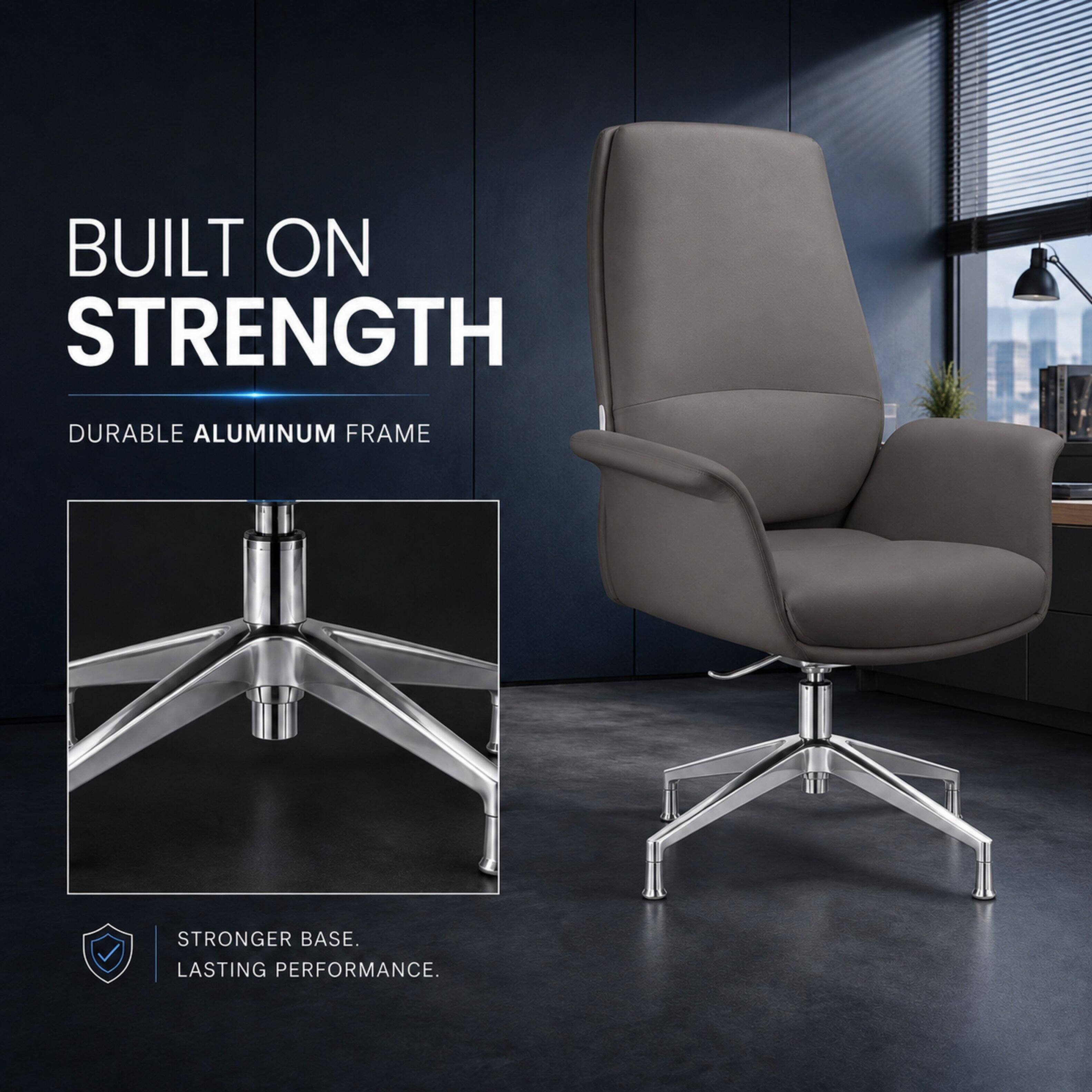 BUILT ON STRENGTH  
DURABLE ALUMINUM FRAME  
STRONGER BASE. LASTING PERFORMANCE.