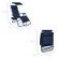 The dimensions of the chair are as follows:
- Height: 49 inches
- Width: 34 inches
- Depth: 27 inches
- Folded Height: 37.5 inches
- Folded Depth: 7.5 inches
- Seat Width: 27 inches