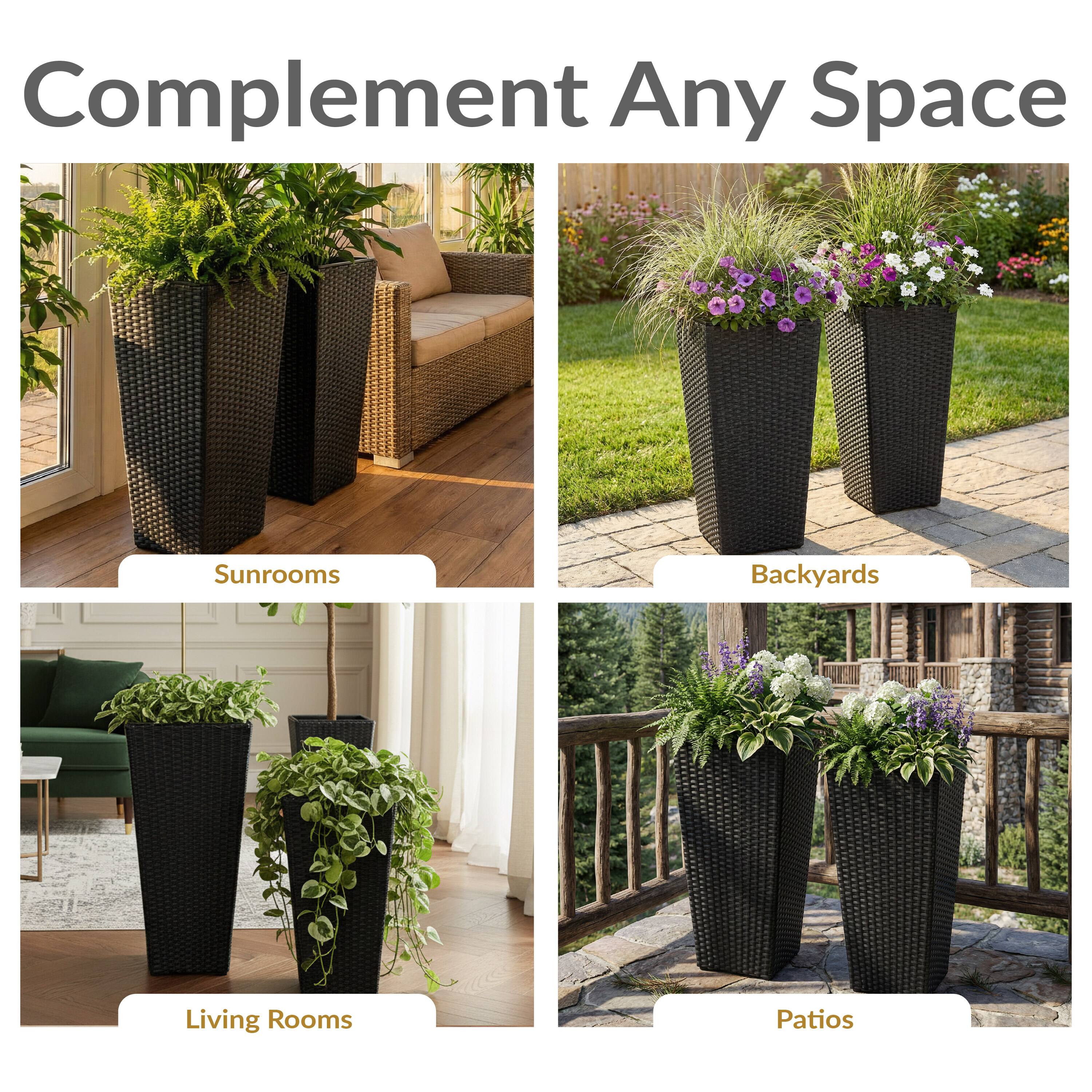 Complement Any Space

Sunrooms  
Backyards  
Living Rooms  
Patios