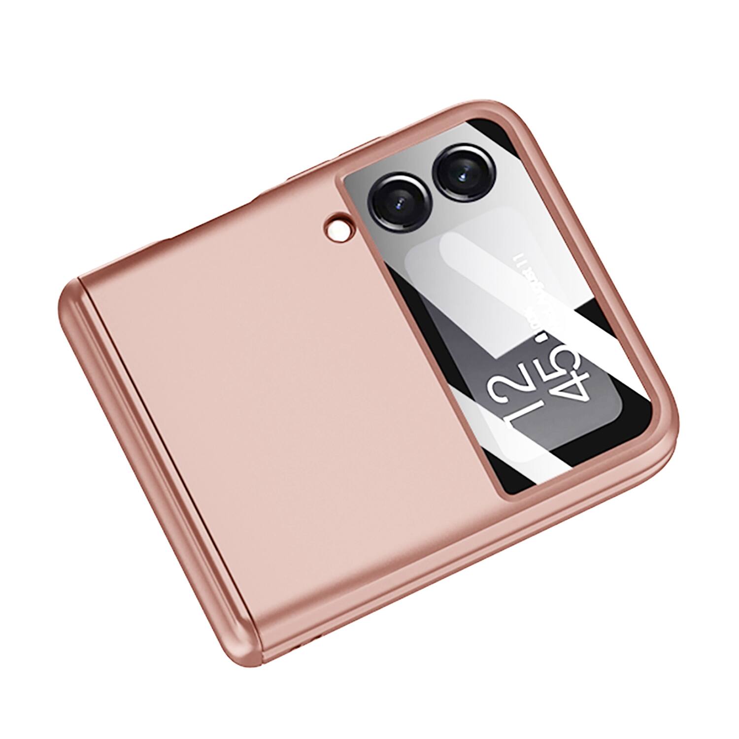 Alt View 12. SaharaCase - Full Body Case for Samsung Galaxy Z Flip4 - Rose Gold.