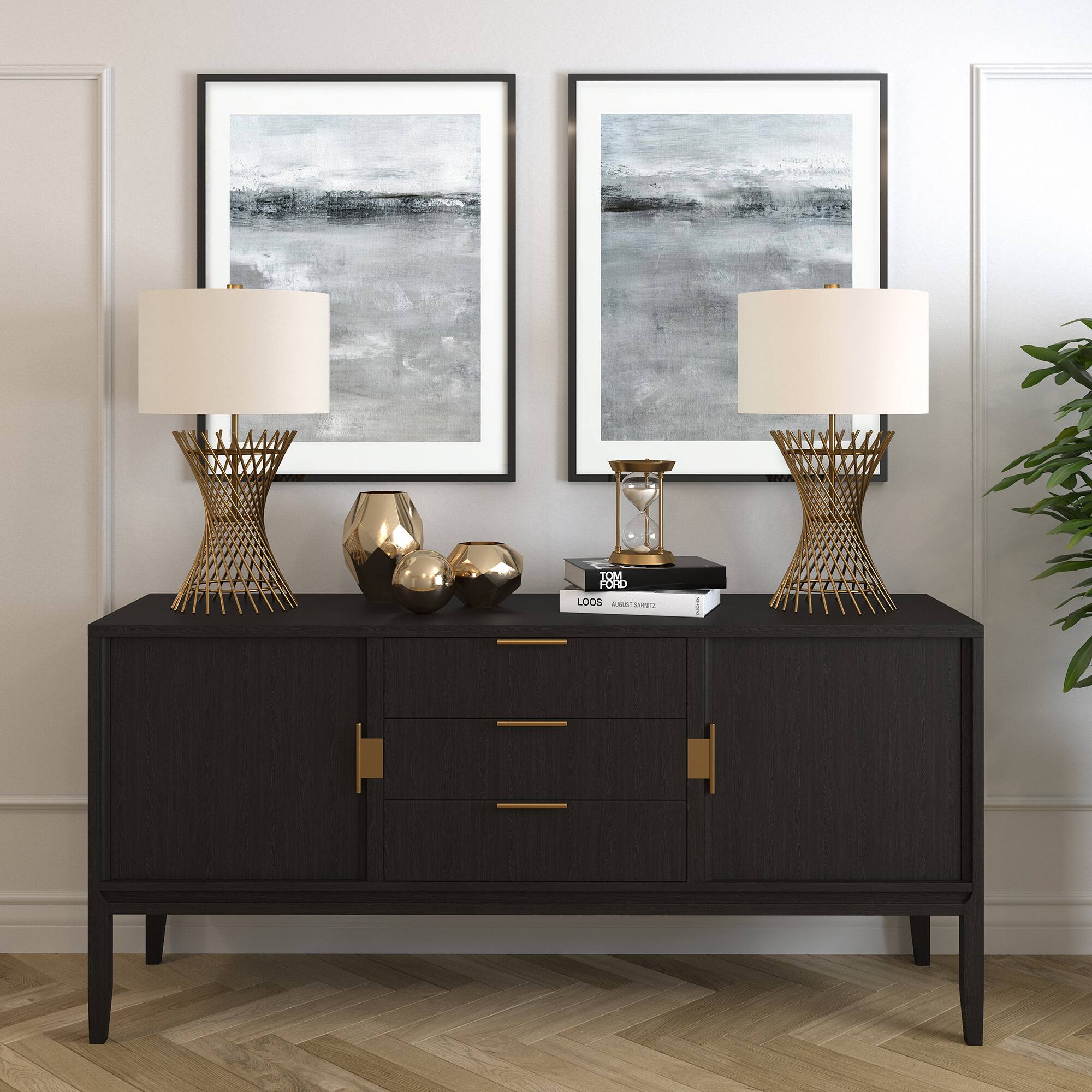 Alt View 11. Camden&Wells - Otho Table Lamp - Antique Brass.