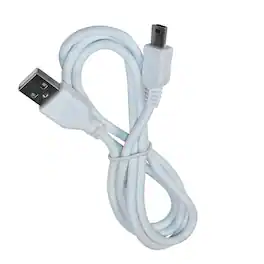 HQRP - USB-A to Mini USB-B Charging Data Cable 45 in - compatible with PDP Afterglow, LeapFrog LeapPad, Magellan RoadMate - White
